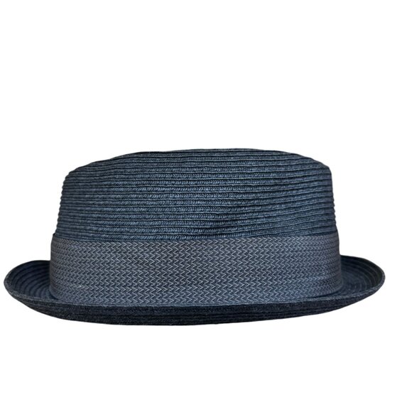 Goorin Bros Sz XL Fedora Cap Hat Banded Black Derby Dapper Retro Paper Clean 22" - Picture 2 of 16